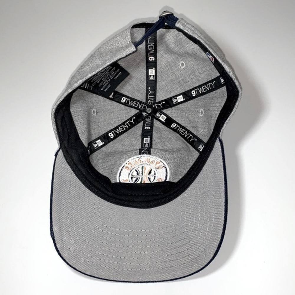Utah Jazz NBA basketball slide adjustable baseball hat. Grey & Navy blue. - Picture 7 of 9